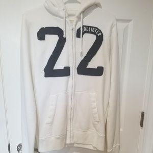 Price drop⬇️Hollister 22 White Hoodie M⬇️